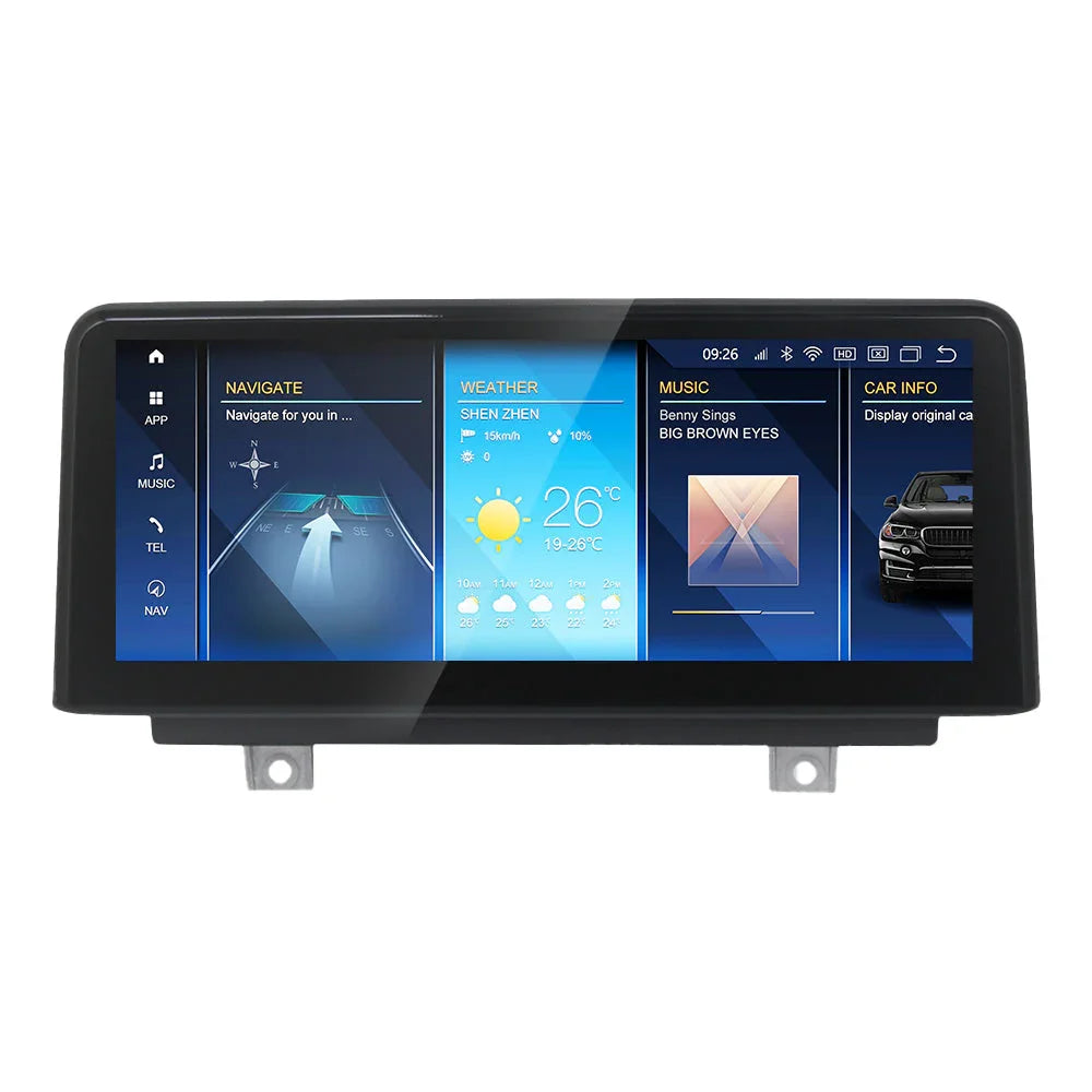 BMW 3 4 2011-2019 Series F30 F31 F32 F33 F34 F36 Android 13 CarPlay & Android Auto Autoradio NBT EVO - TechVoyage