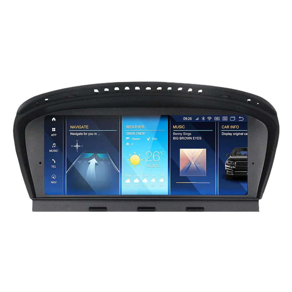 BMW 3 5 6 Series E90 E91 E92 E93 E60 E61 E62 E63 E64 Android 13 Autoradio CarPlay & Android Auto CCC CIC - TechVoyage