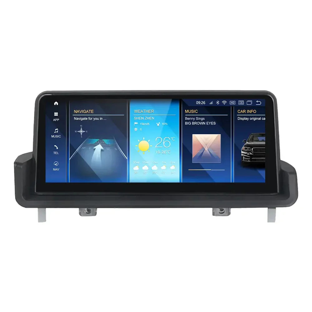 BMW 3 Series 2005-2011 E90 E91 E92 M3 Android 13 CarPlay & Android Auto Autoradio 10.25pouces - TechVoyage