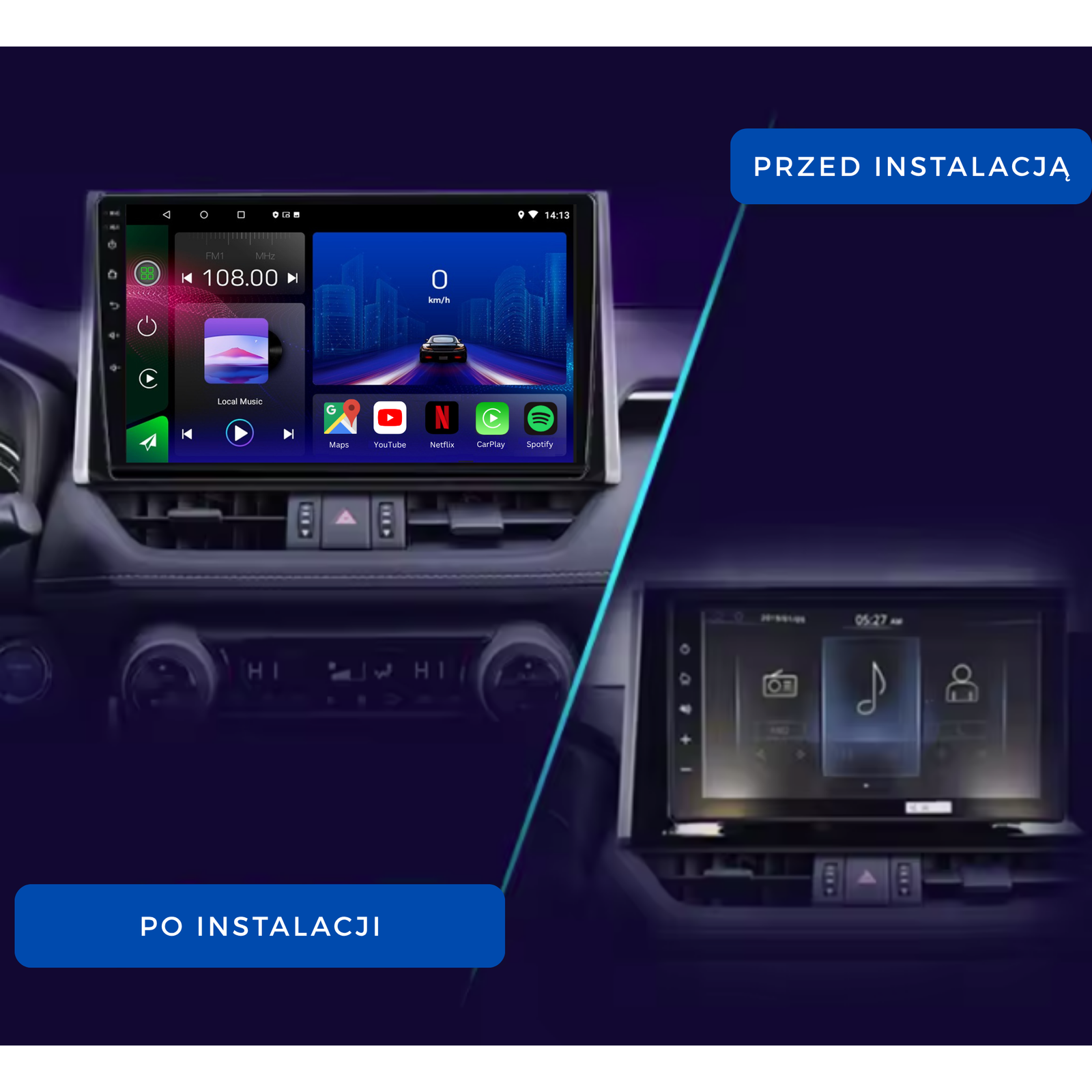 Toyota RAV4 | 2018-2021 | Android 14 Autoradio | Apple CarPlay | Android Auto