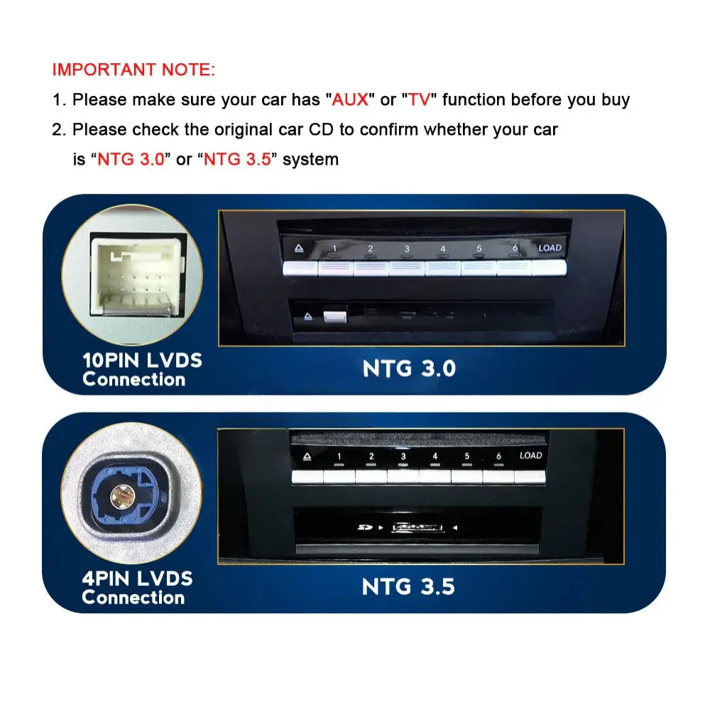 Mercedes S Class 2005-2014 W216 W221 Android 13 Autoradio CarPlay & Android Auto NTG 3.0 3.5 - TechVoyage