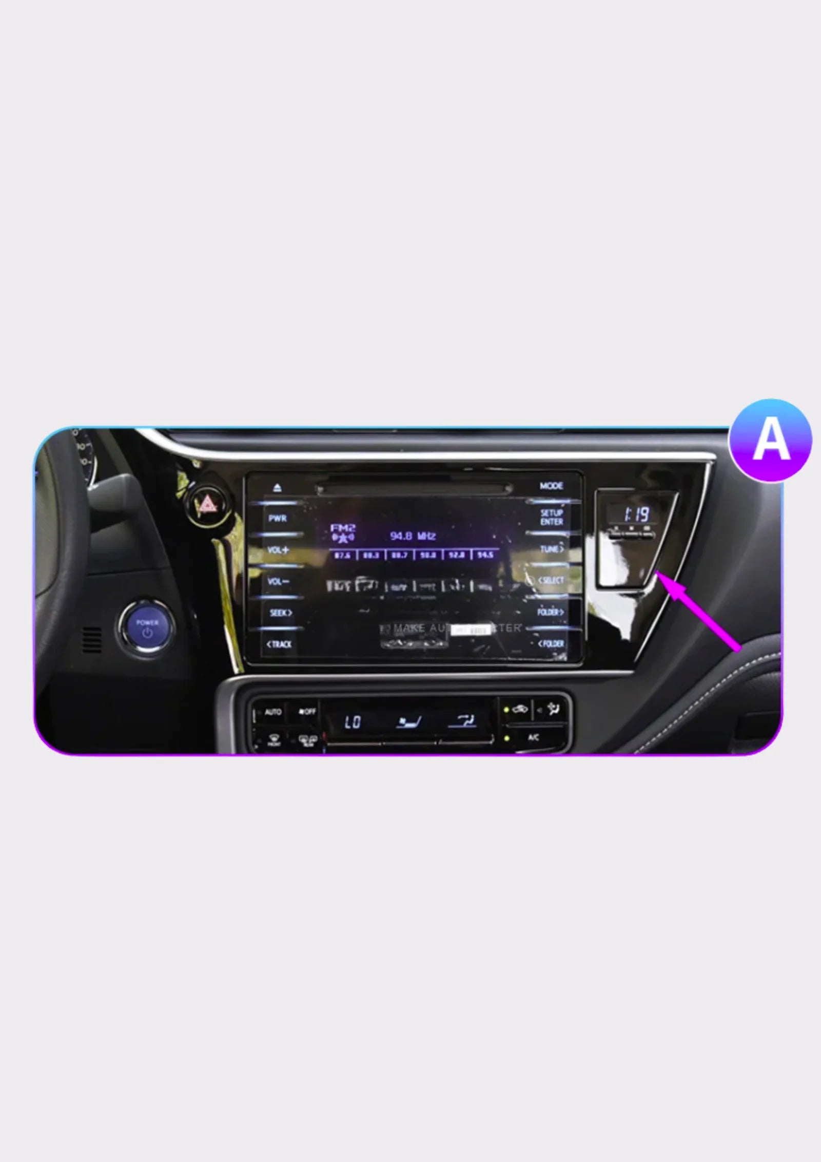 Toyota | Corolla Auris | 2016-2019  | Android 13 Autoradio | Apple CarPlay | Android Auto