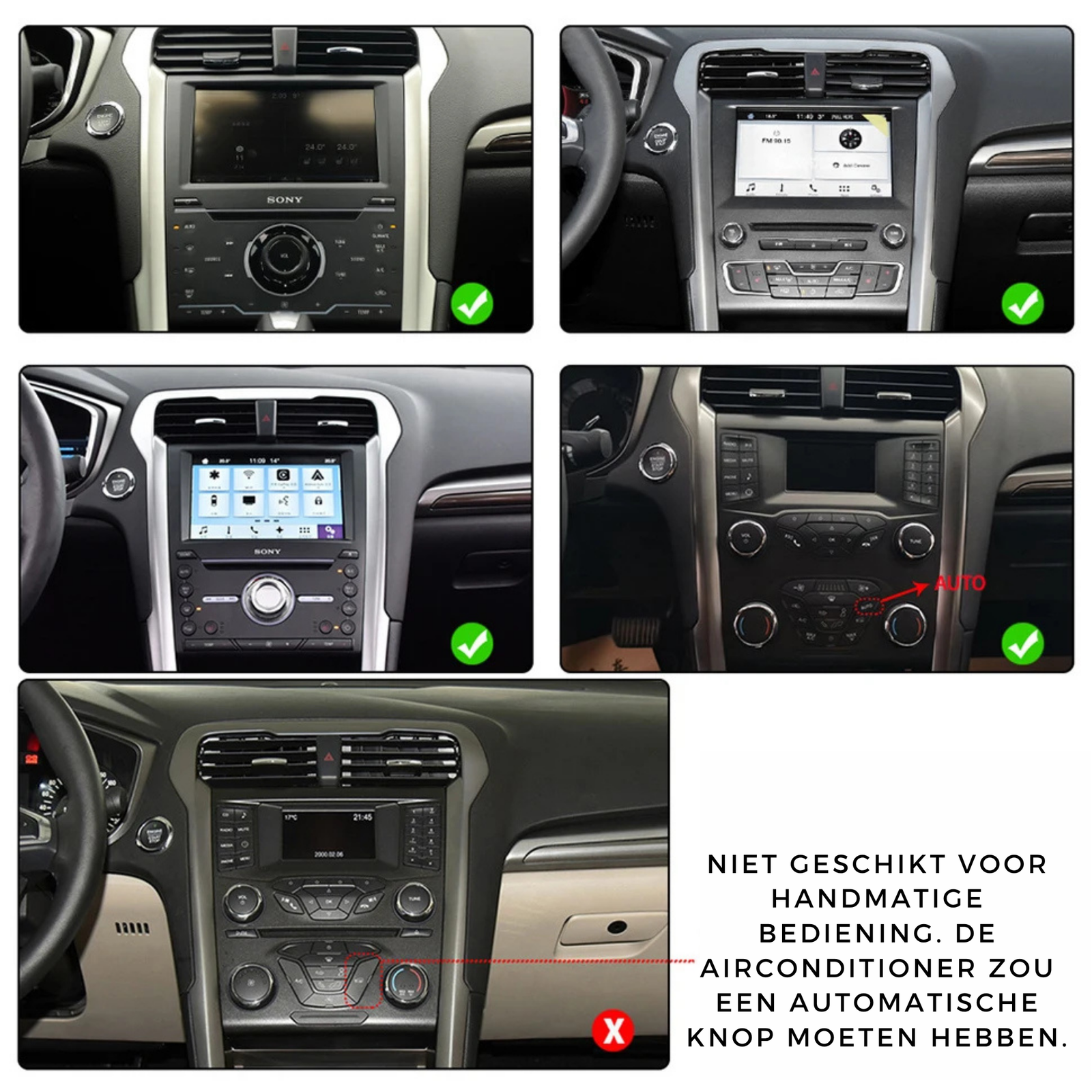 Ford Fusion Mondeo | MK5 | 2013-2018 | Android 13 Autoradio | Apple CarPlay | Android Auto - DashPro - Belgium