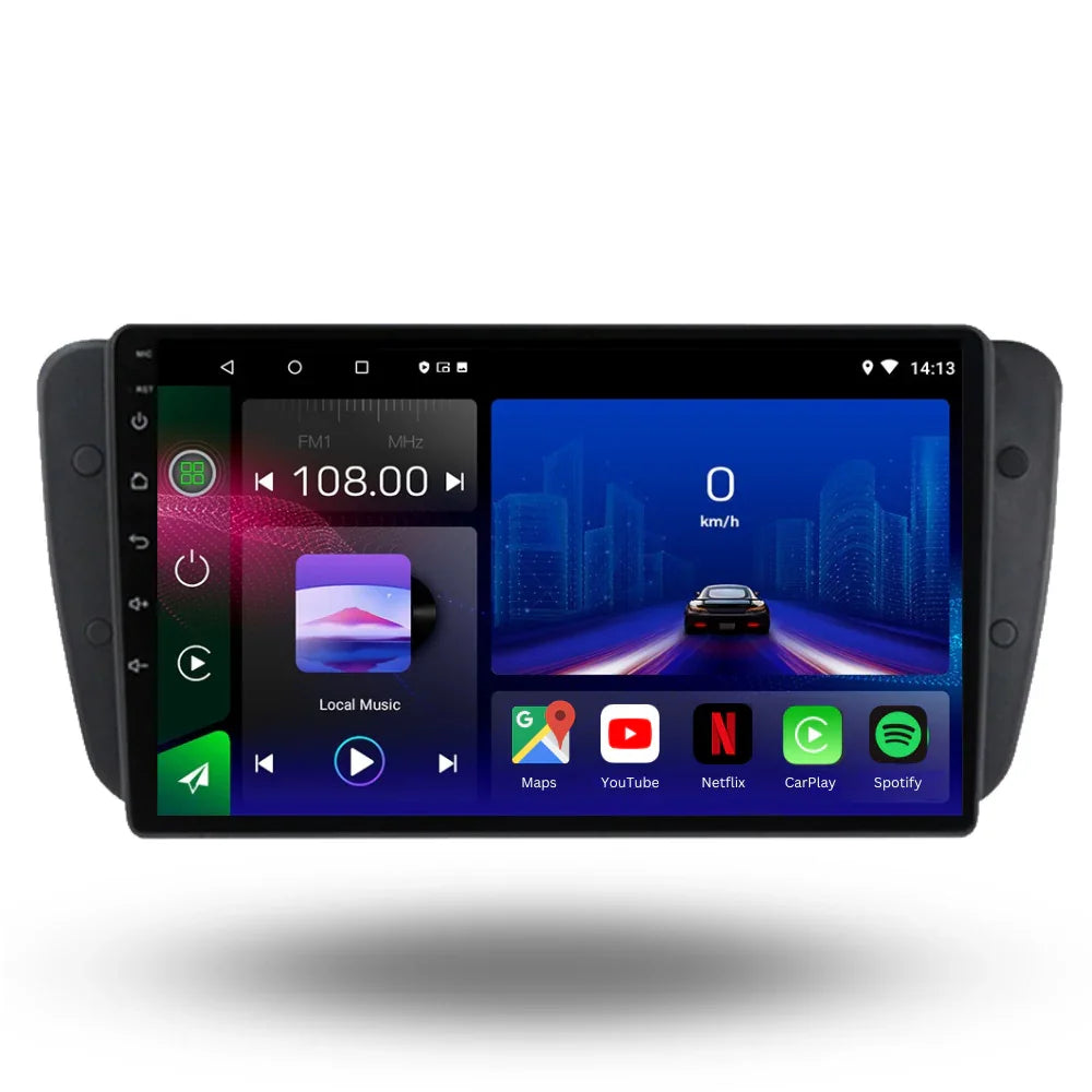 Seat Ibiza | 2009-2014 | Android 13 Autoradio | Apple CarPlay | Android Auto - TechVoyage