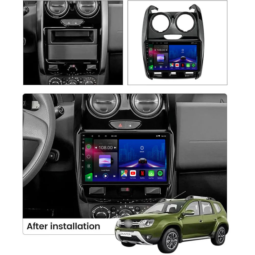 Dacia Duster | 2015-2018 | Android 13 Autoradio | Apple CarPlay | Android Auto - TechVoyage