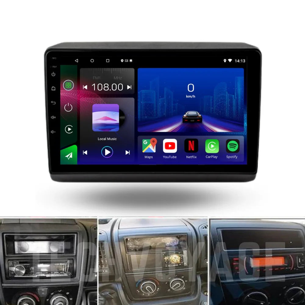 FIAT Ducato | Peugeot Boxer | Citroen Relay | 2006-2022 | Android 13 Autoradio | Apple CarPlay | Android Auto - TechVoyage