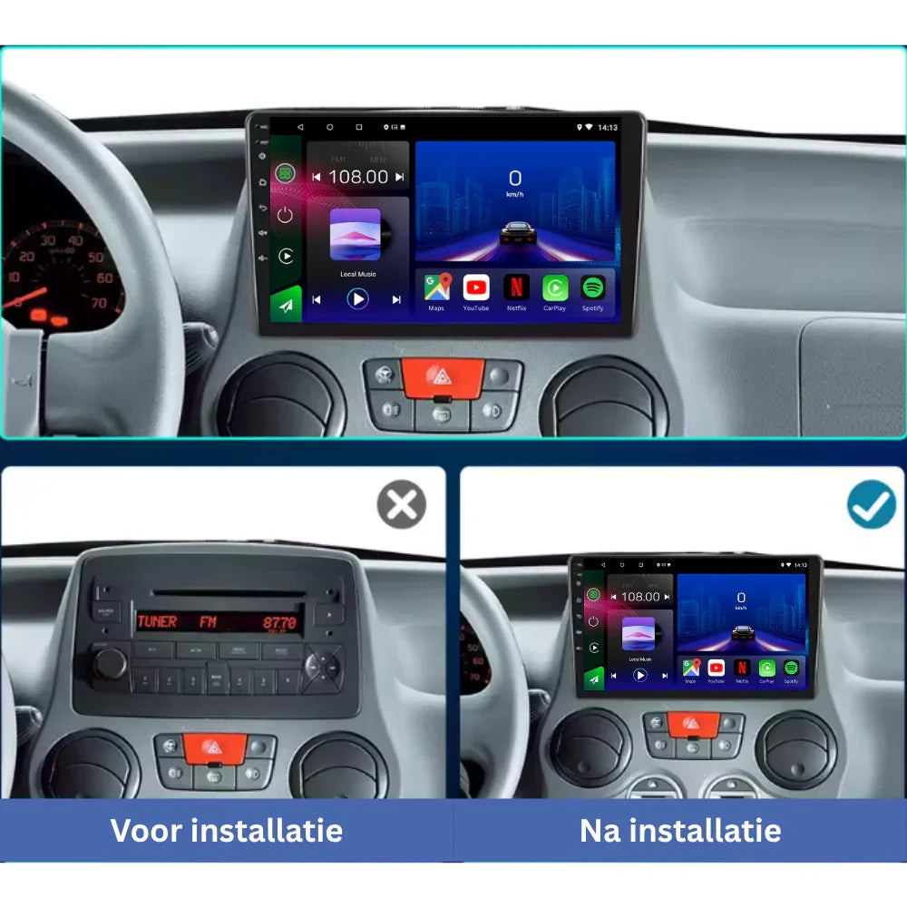 FIAT Panda | 2003-2012 | Android 13 Autoradio | Apple CarPlay | Android Auto - DashPro - Belgium