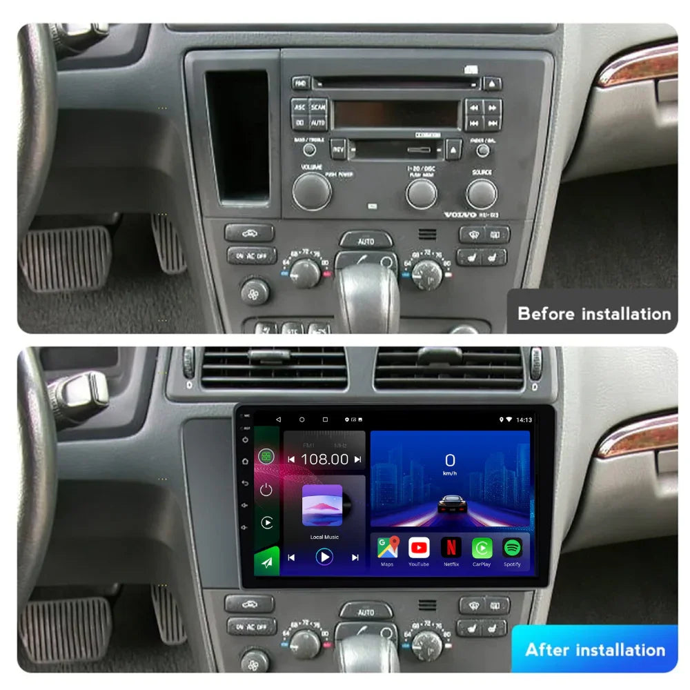 Volvo XC70 | V70 | S60 | 2004-2007 | Android 13 Autoradio | Apple CarPlay | Android Auto - TechVoyage
