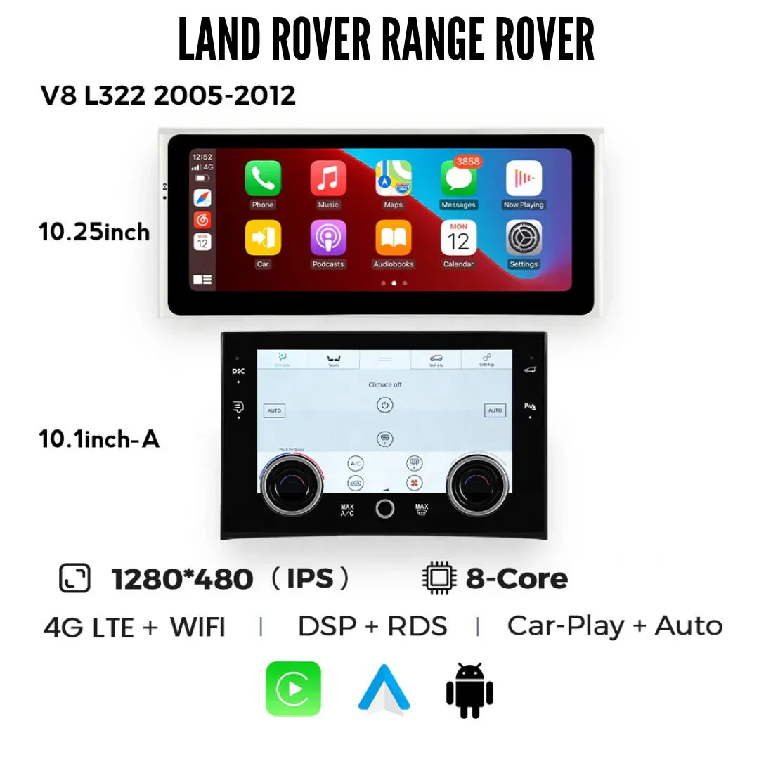 Range Rover L322 | 2002-2012 | Android 14 Autoradio | Apple CarPlay | Android Auto | Land Rover - DashPro - Belgium