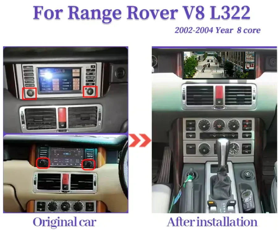 Range Rover L322 | 2002-2012 | Android 14 Autoradio | Apple CarPlay | Android Auto | Land Rover - DashPro - Belgium